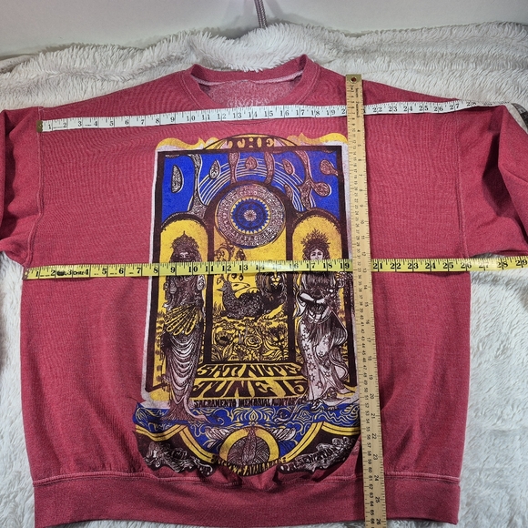 The Doors Oversized Graphic Sweatshirt Sacramento Memorial Auditorium Crewneck - Picture 8 of 10